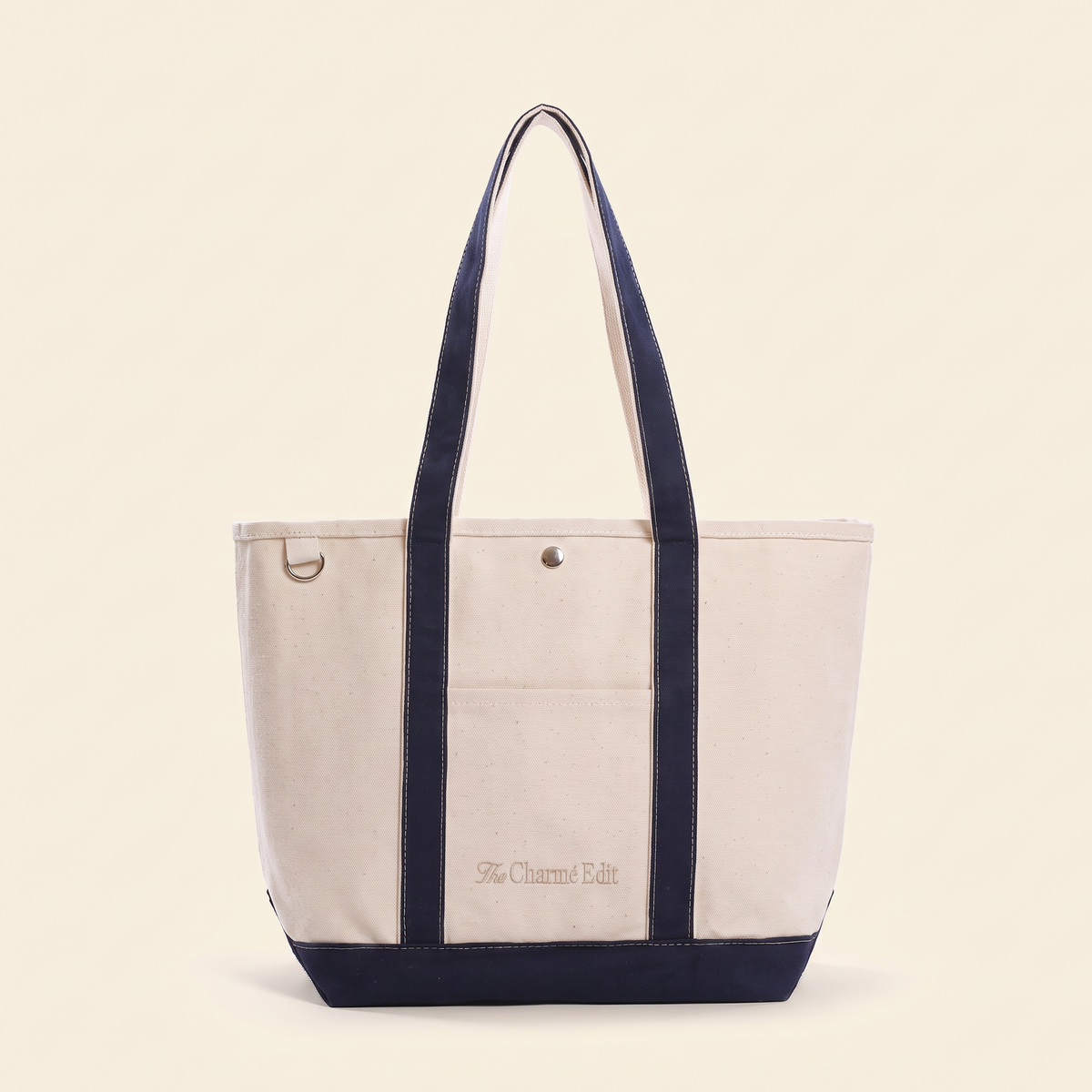 The Everyday Tote in Deep Navy from The Charmé Edit