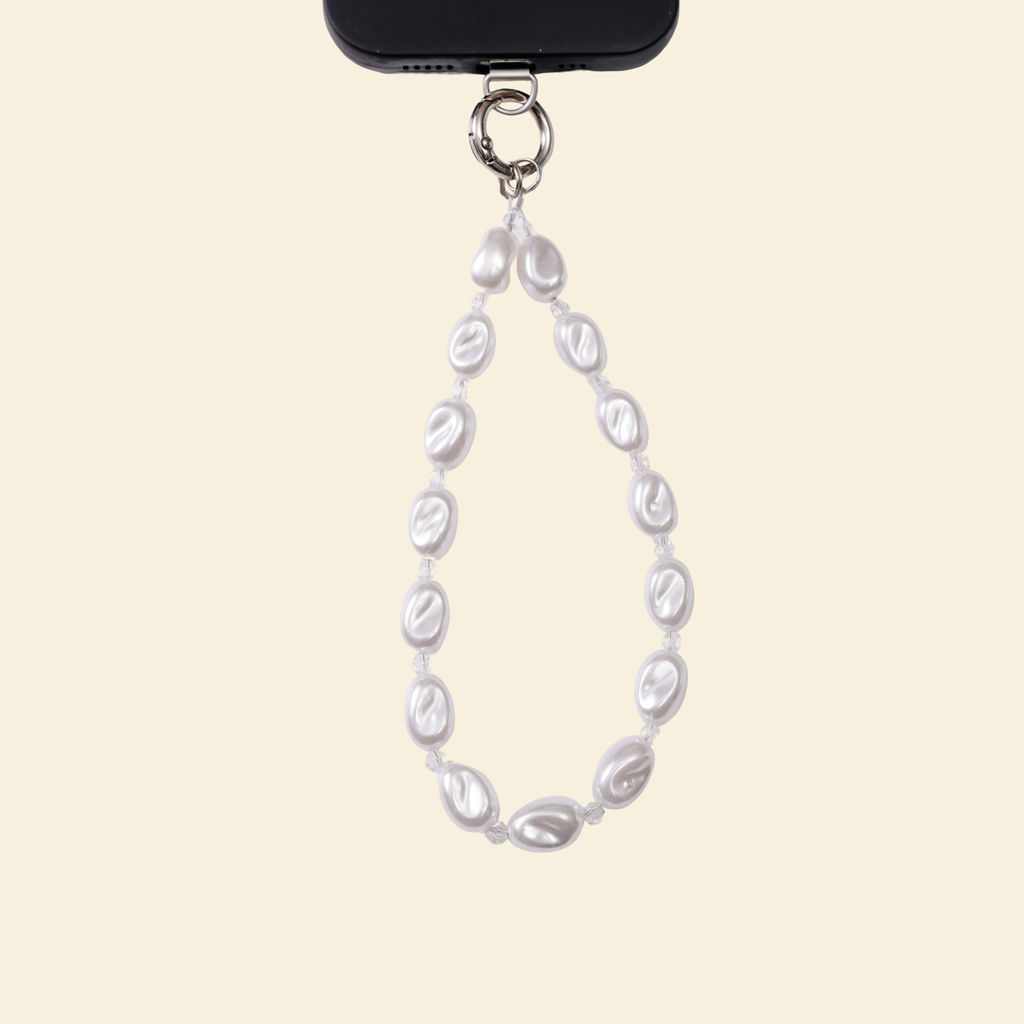 Cloud pearl phone strap