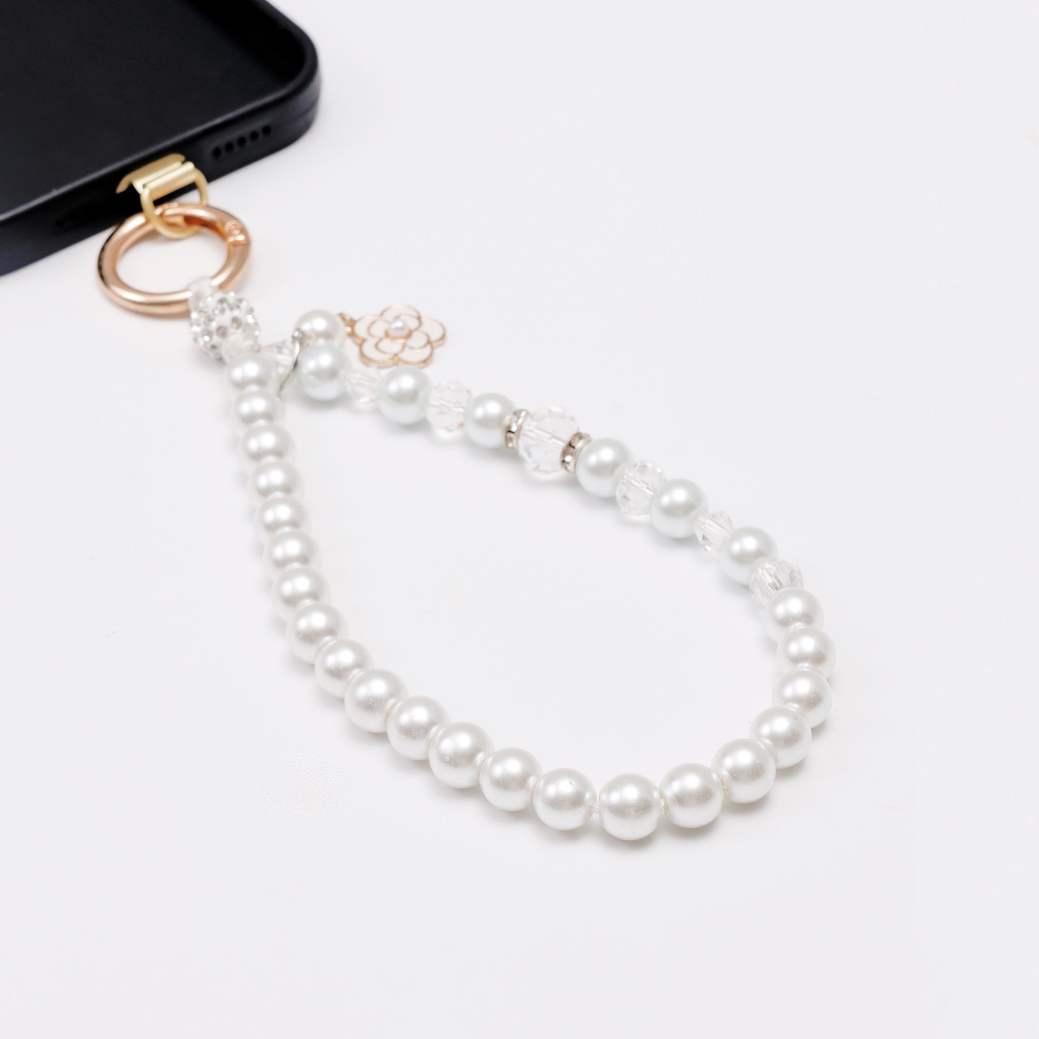 Aurora pearl phone strap