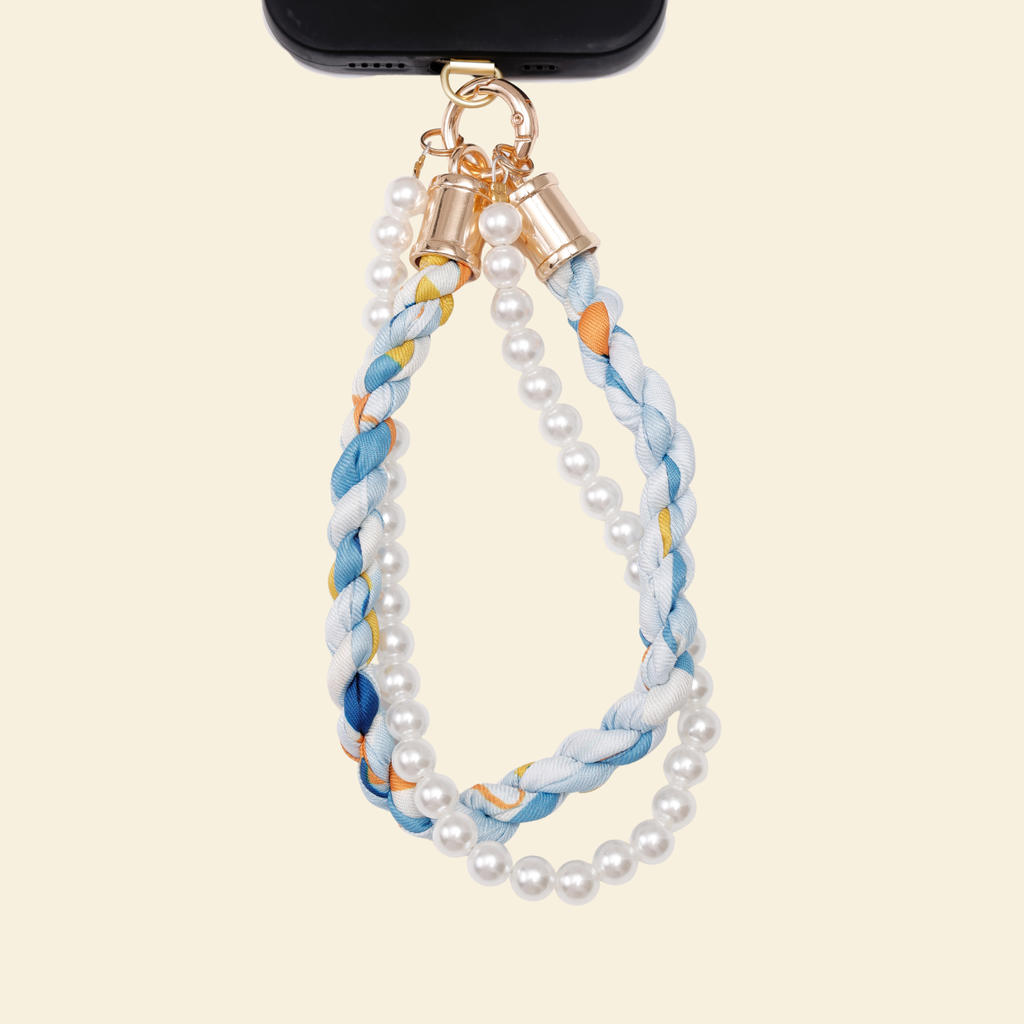 Ocean pearl phone strap