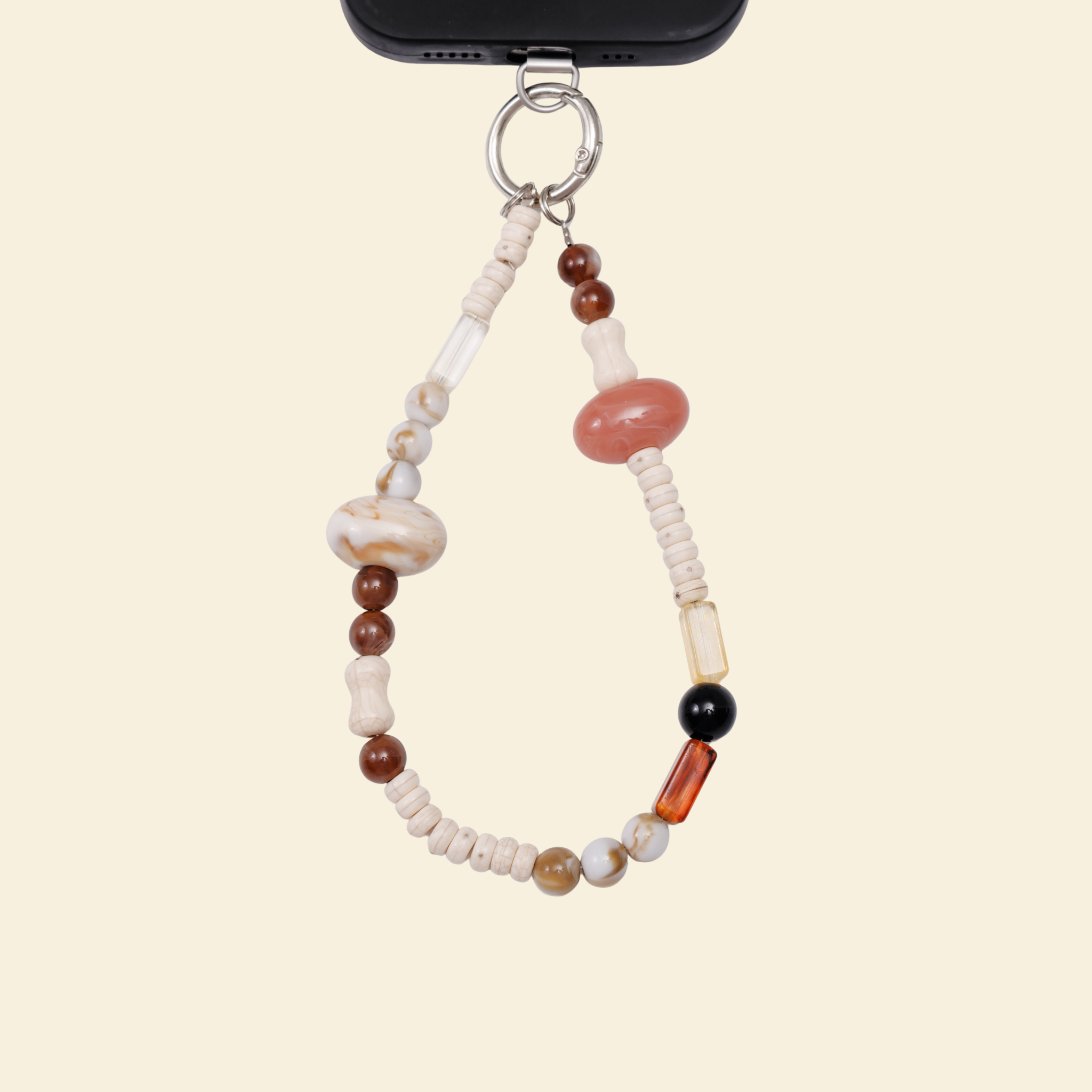 Honey bead phone strap