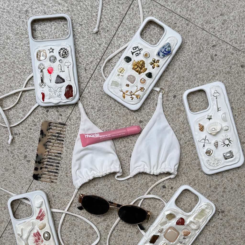 Burning Heart (Silver) - Custom charm phone case