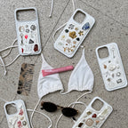 Burning Heart (Silver) - Custom charm phone case