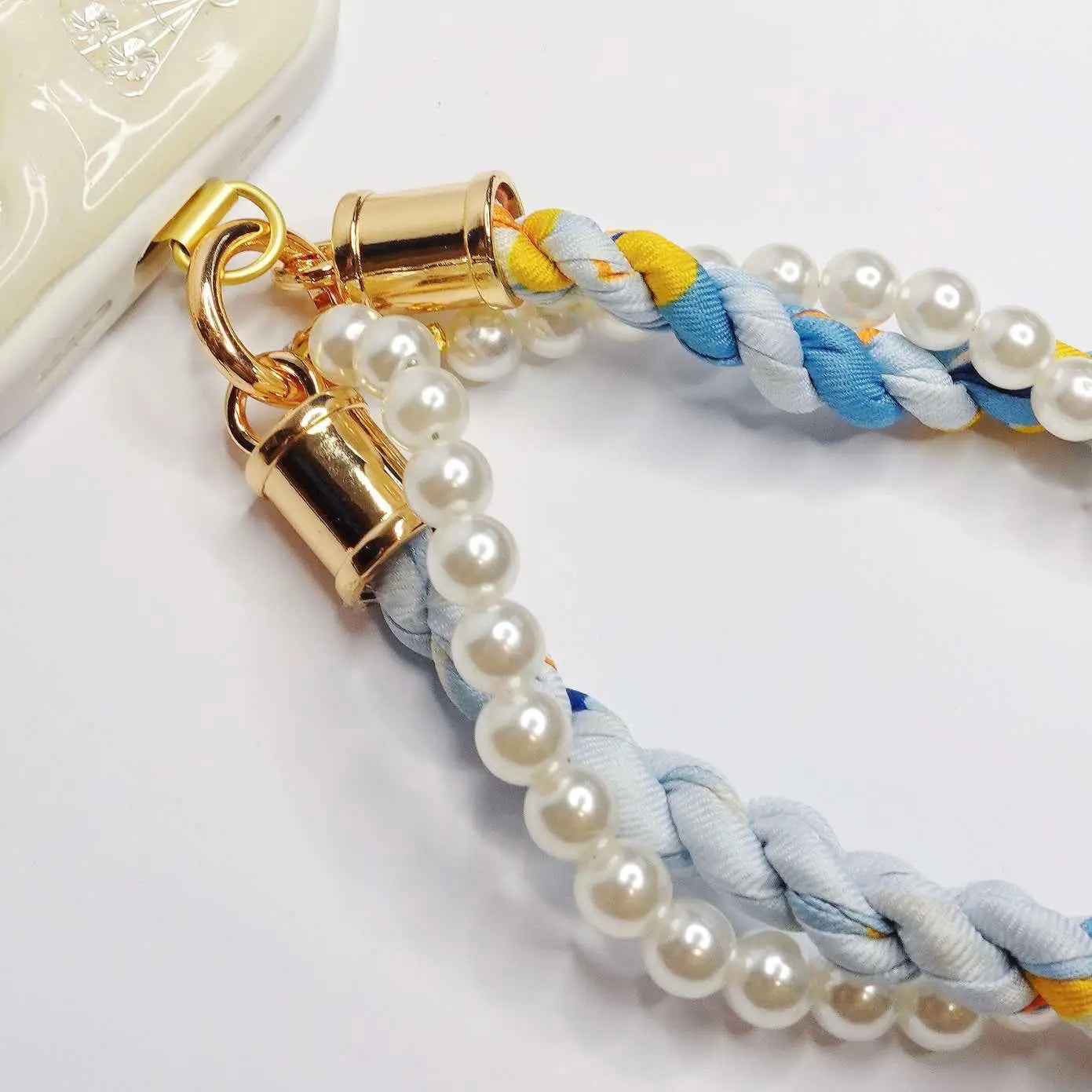 Ocean pearl phone strap