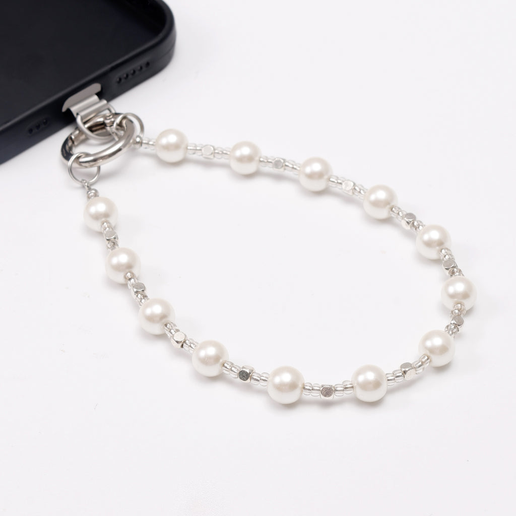 Eternal pearl phone strap