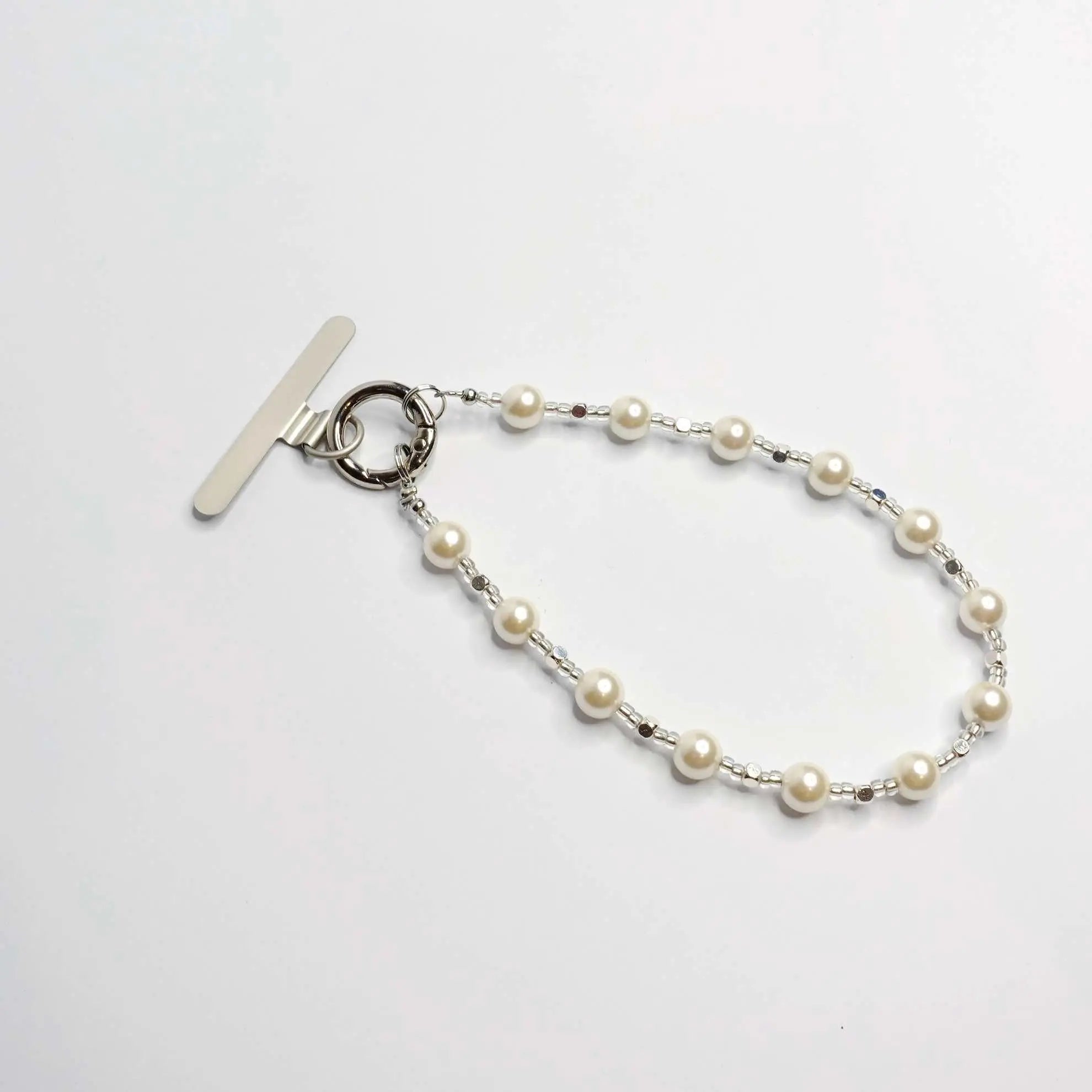 Eternal pearl phone strap