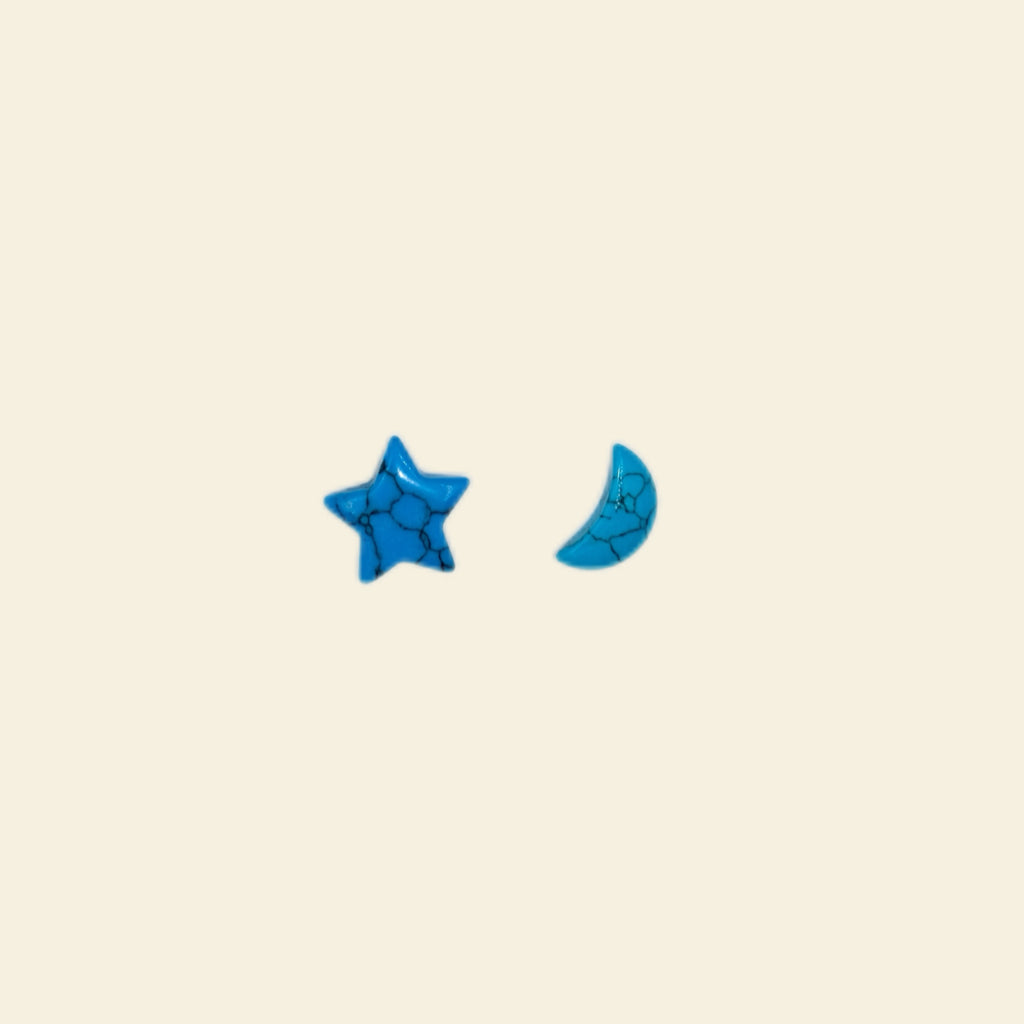 Moon & Star Stones - Midi Charm