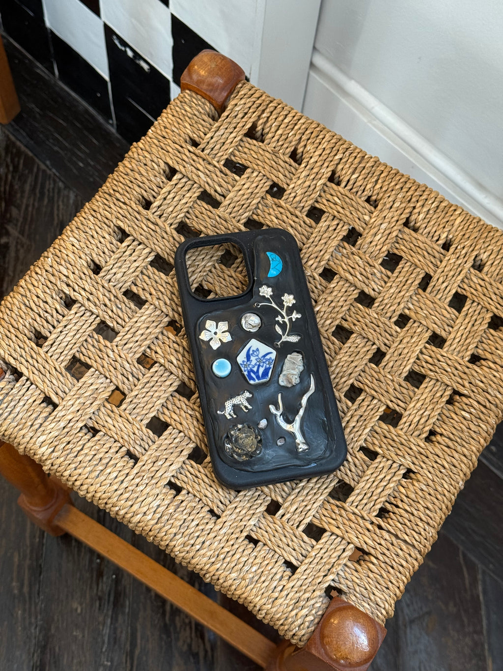 Midnight Bloom - Custom charm phone case