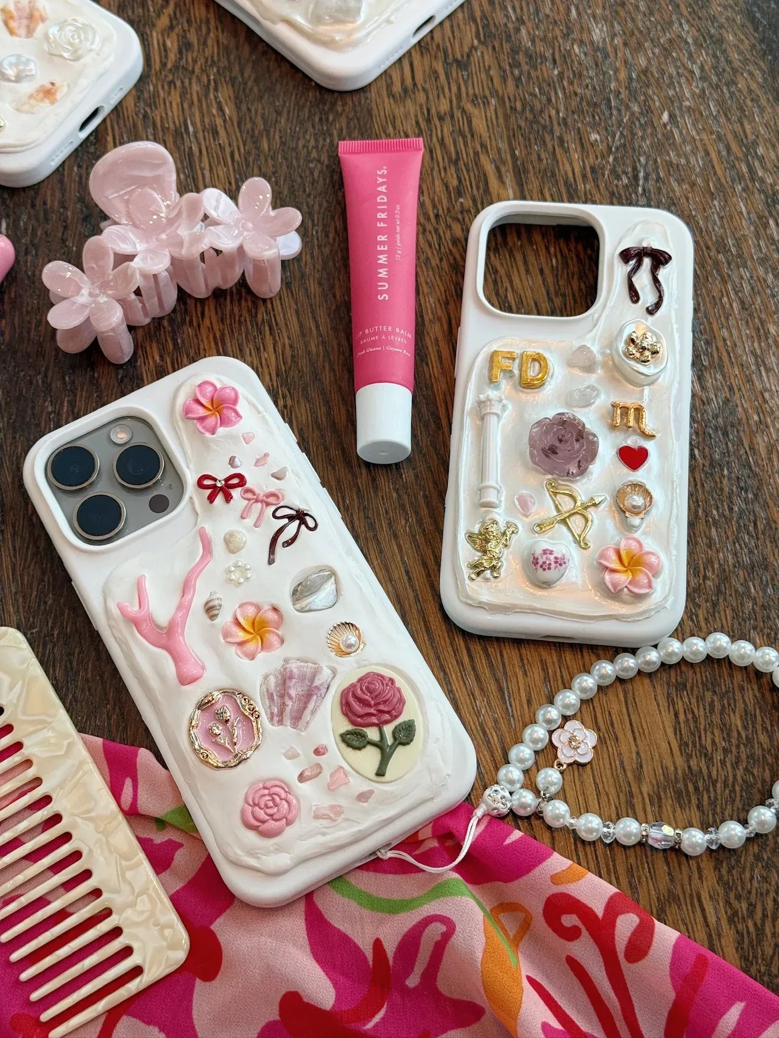 Amour Rosa - Custom charm phone case