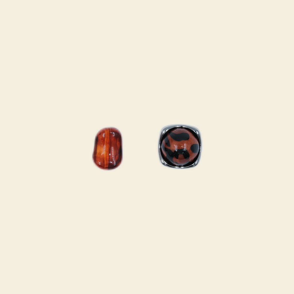 amber charm set for phone case diy and craft projects