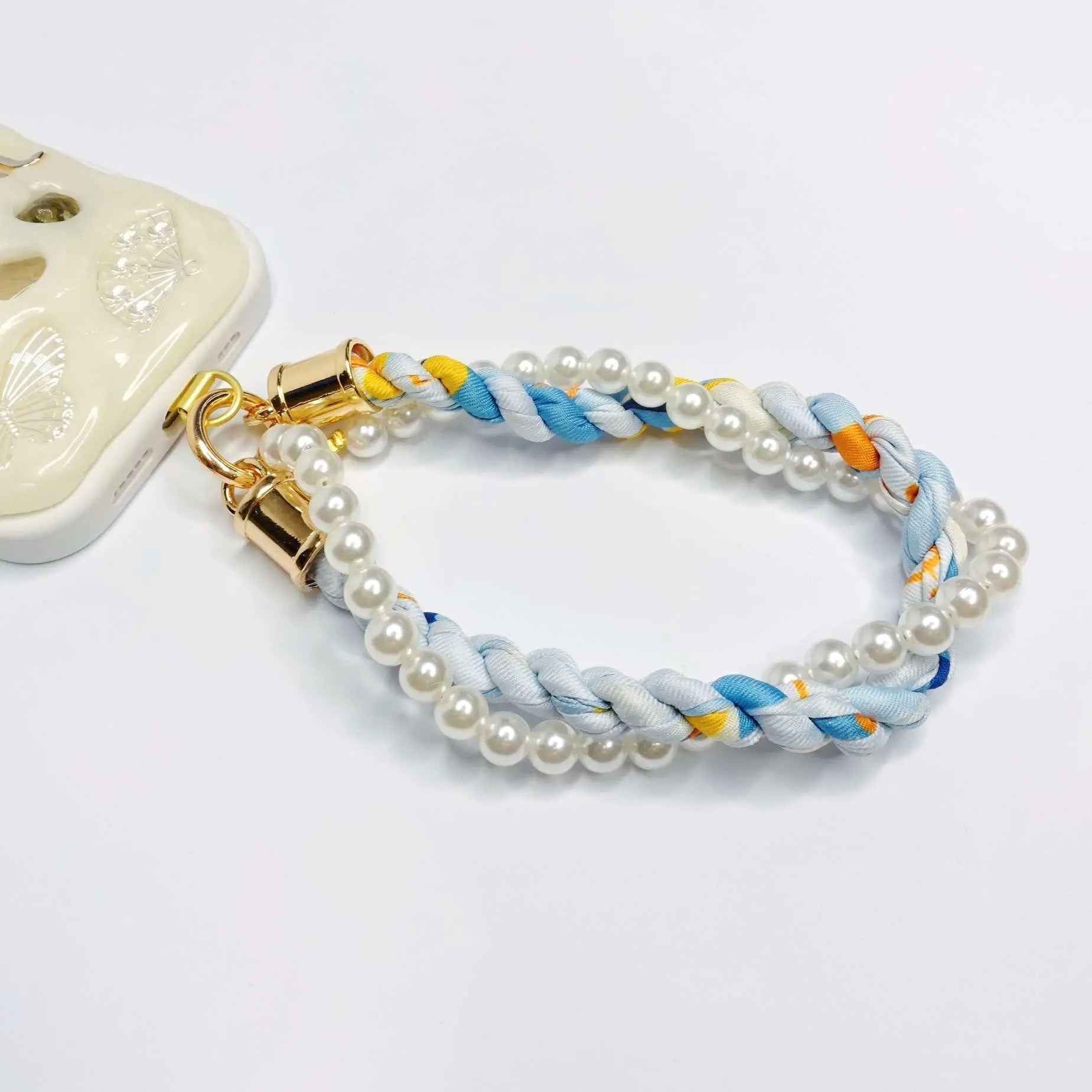 Ocean pearl phone strap