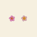 aesthetic phone charms: pink hibiscus flower charms for phone cases.