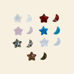 Moon & Star Stones - Midi Charm