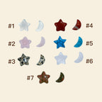 Moon & Star Stones - Midi Charm
