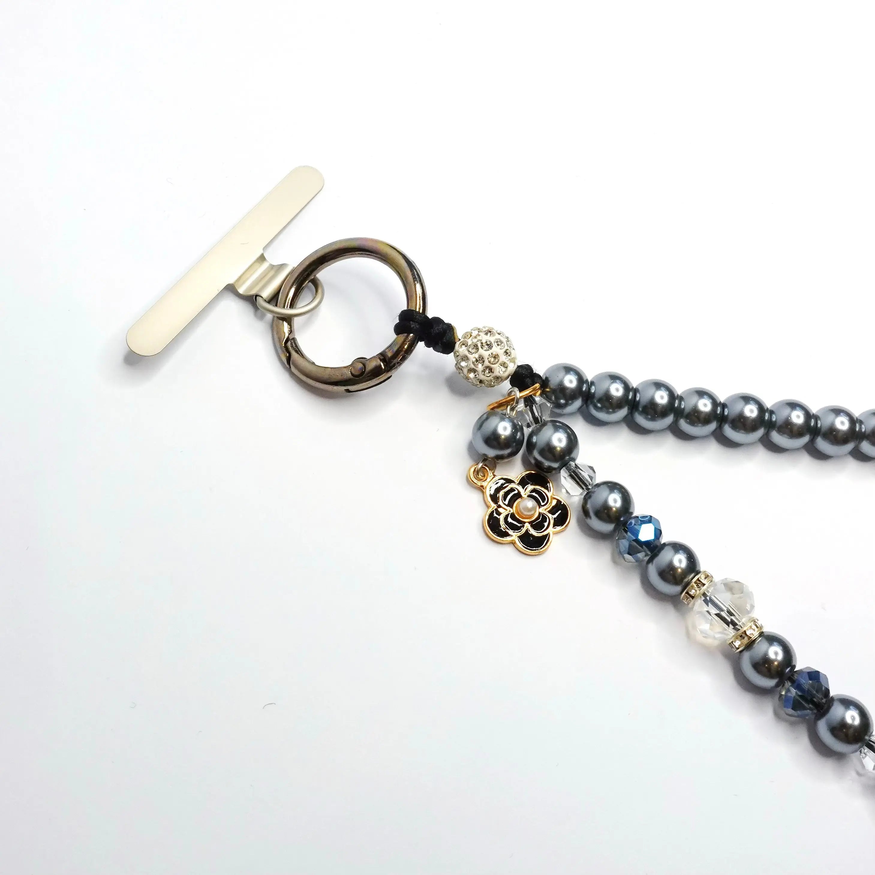 Lunar pearl phone strap