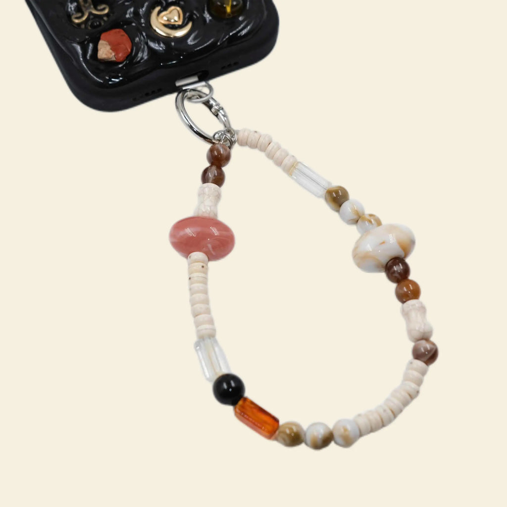 Honey bead phone strap