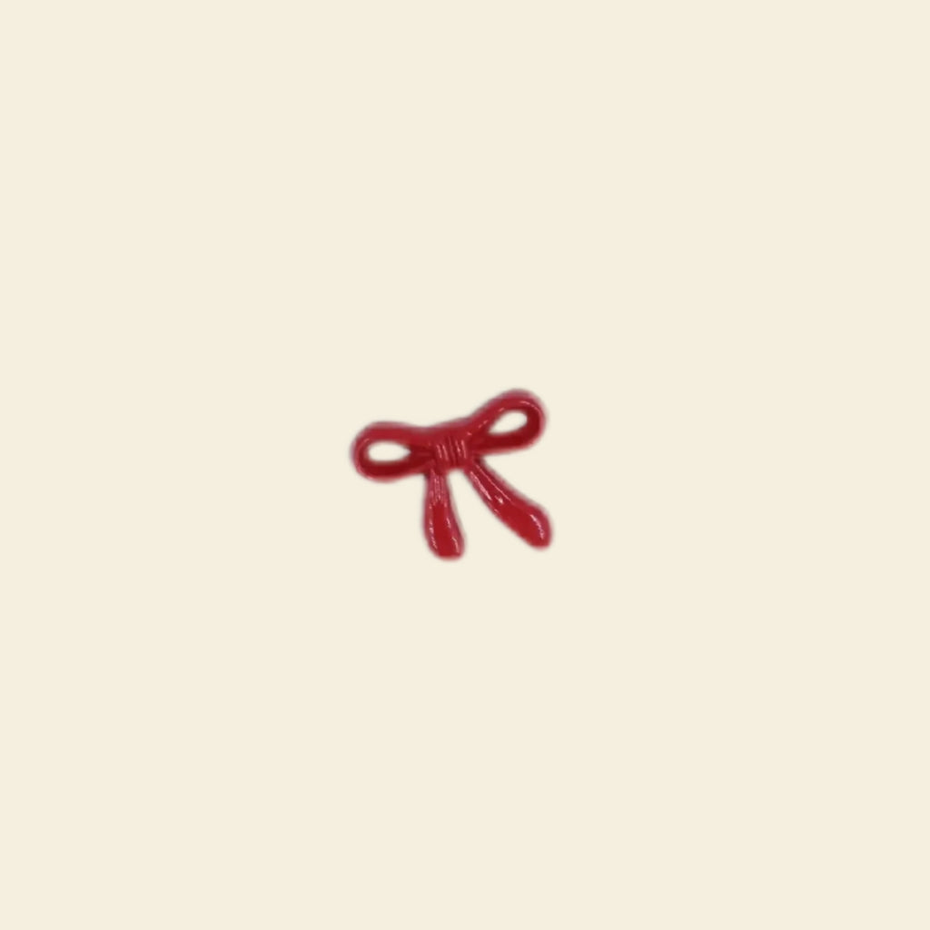 Red Bow - Mini Charm