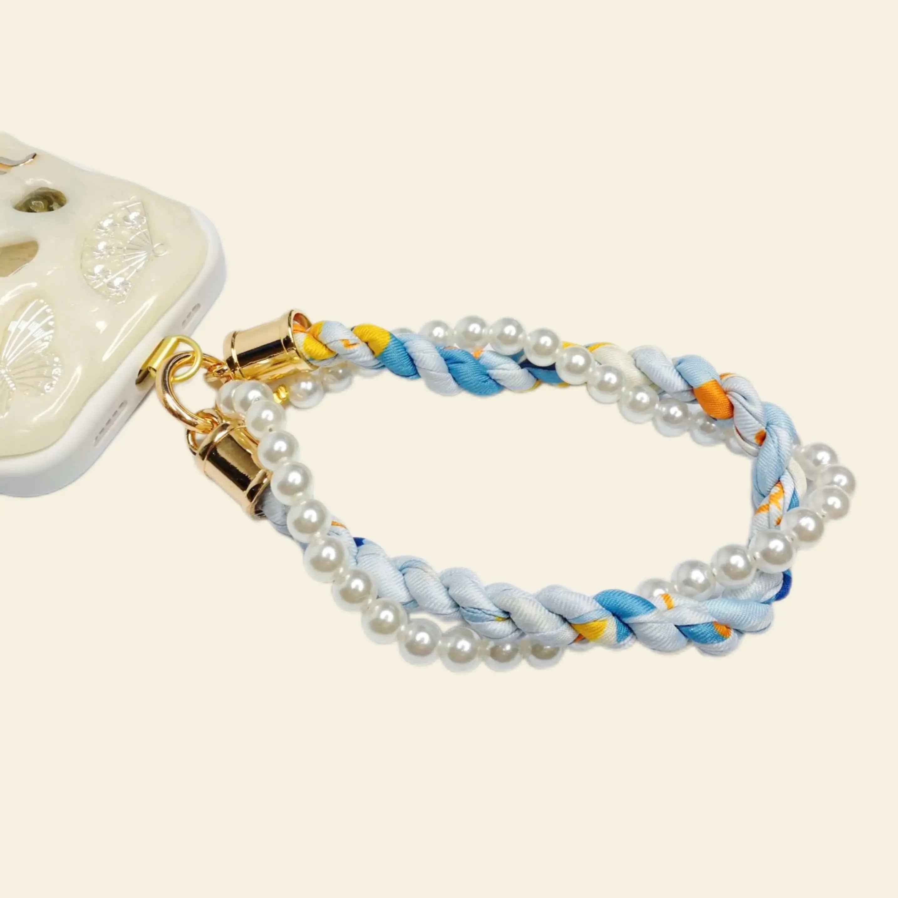 Ocean pearl phone strap