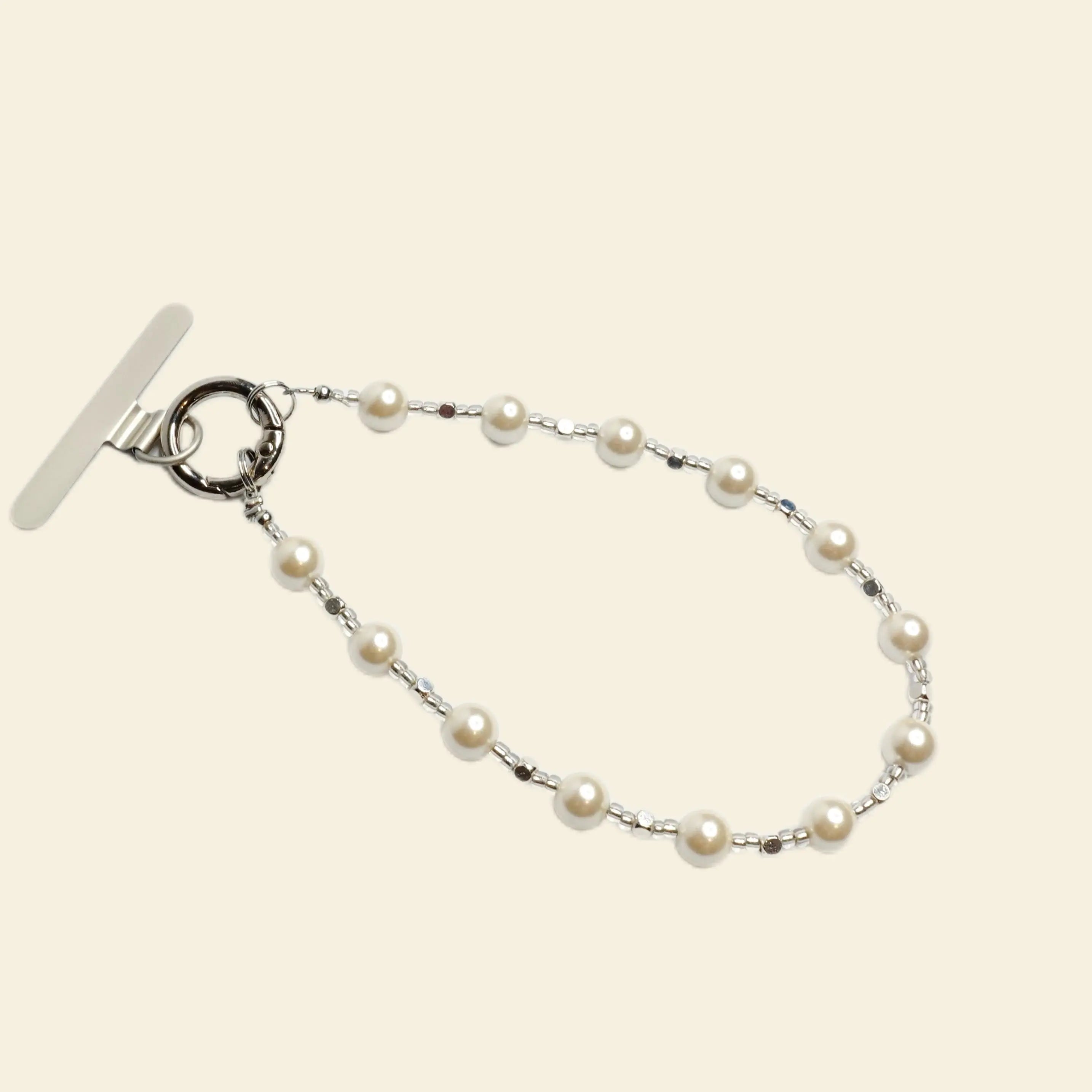 Eternal pearl phone strap