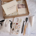 The Charme Edit DIY phone case kit with charms, seashells, tools, and materials to create a handmade custom iPhone case. Perfect for birthdays, creative gifts, craft parties, or a relaxing self-care project. | Craft ideas, custom phone cases, DIY phone cases