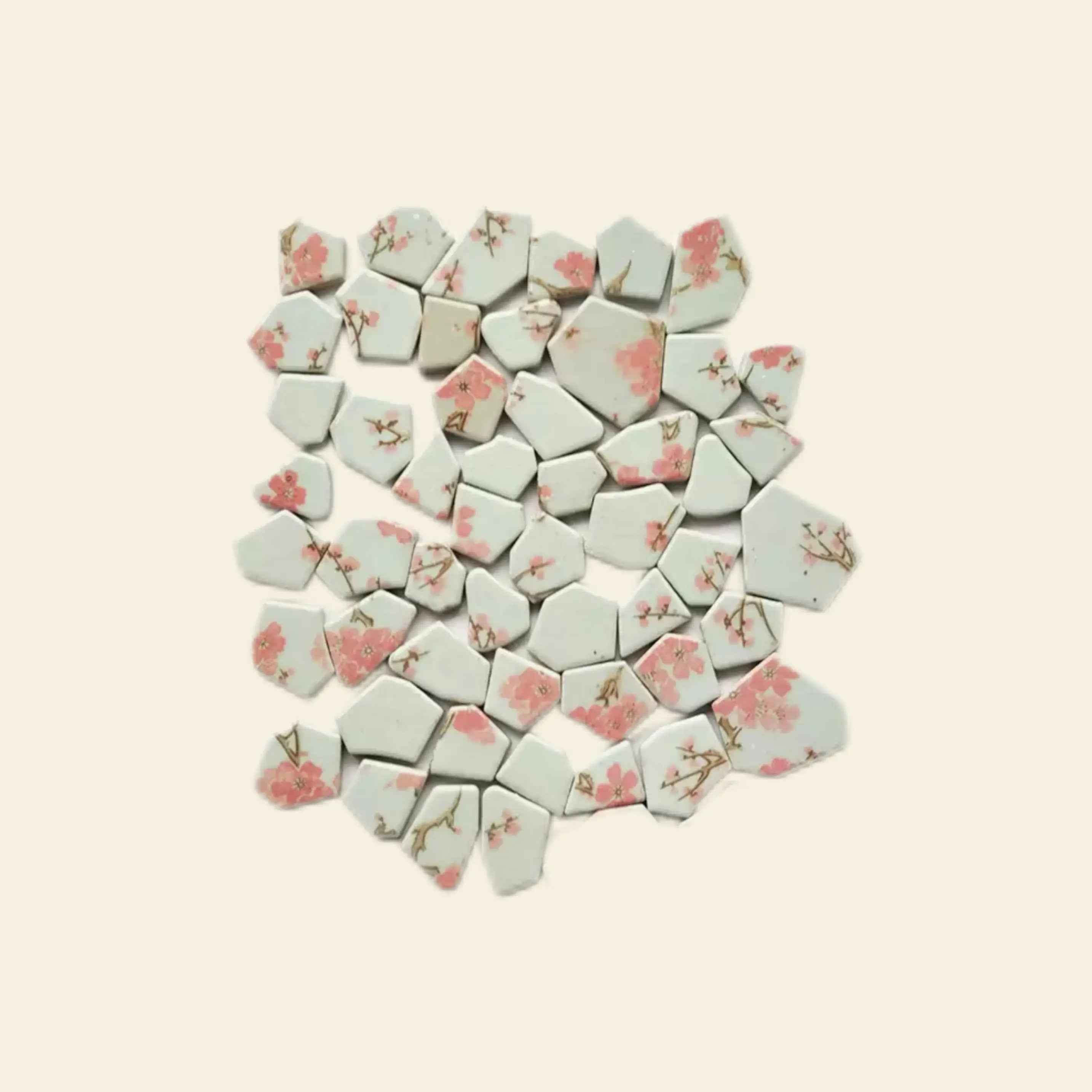 Pink Floral Tile - Grande Charm