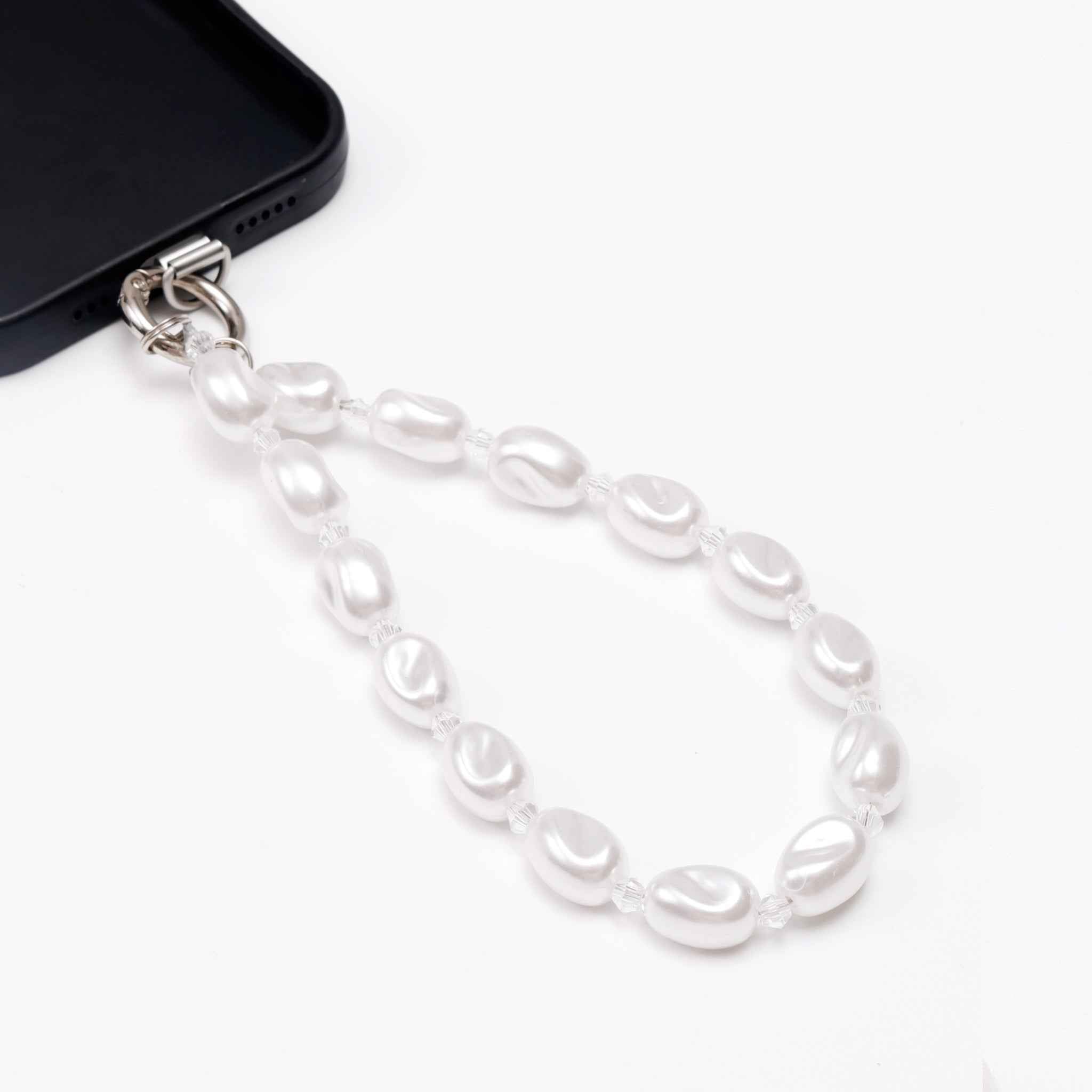 Cloud pearl phone strap