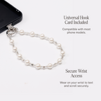 Eternal pearl phone strap