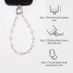 Eternal pearl phone strap