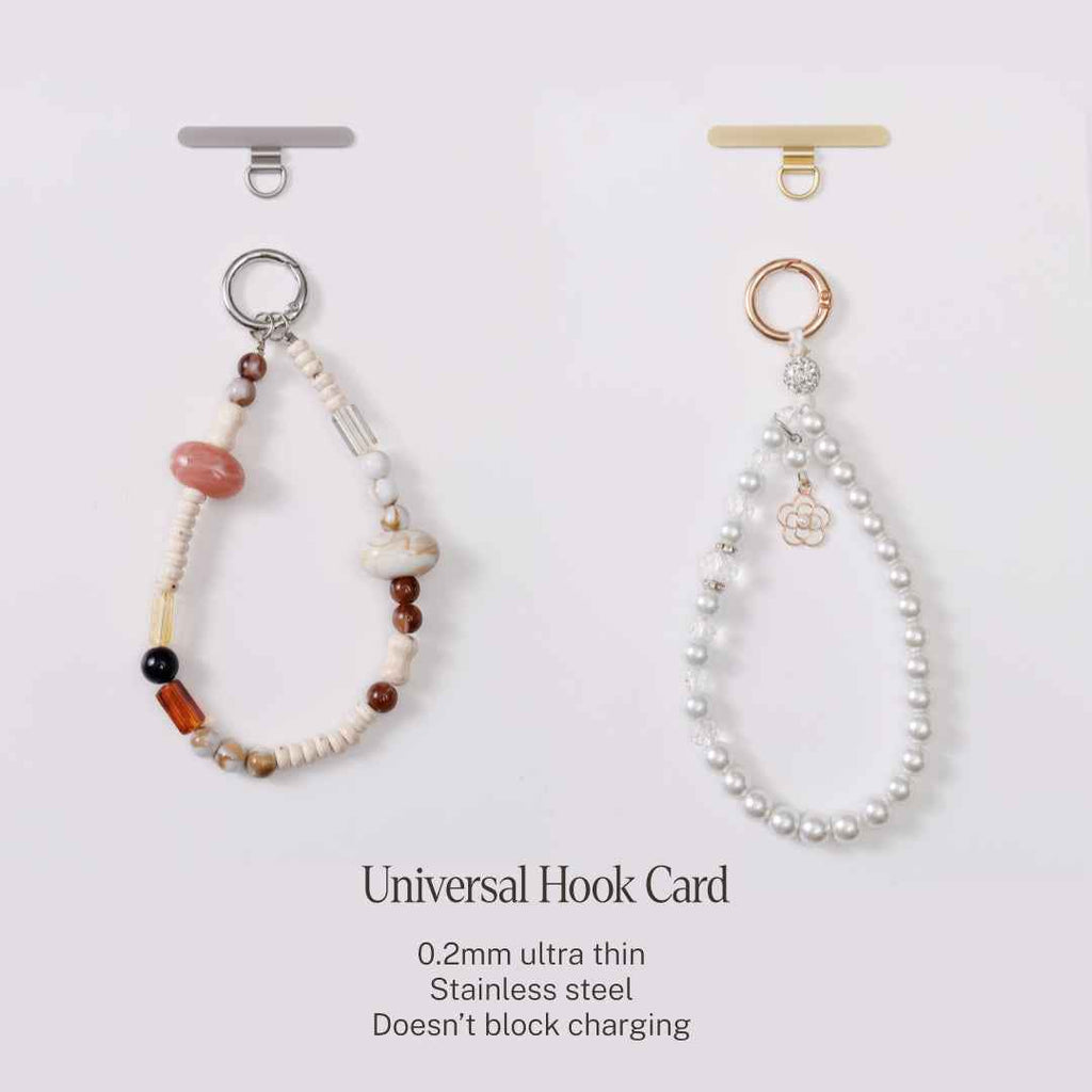 Crystal pearl phone strap
