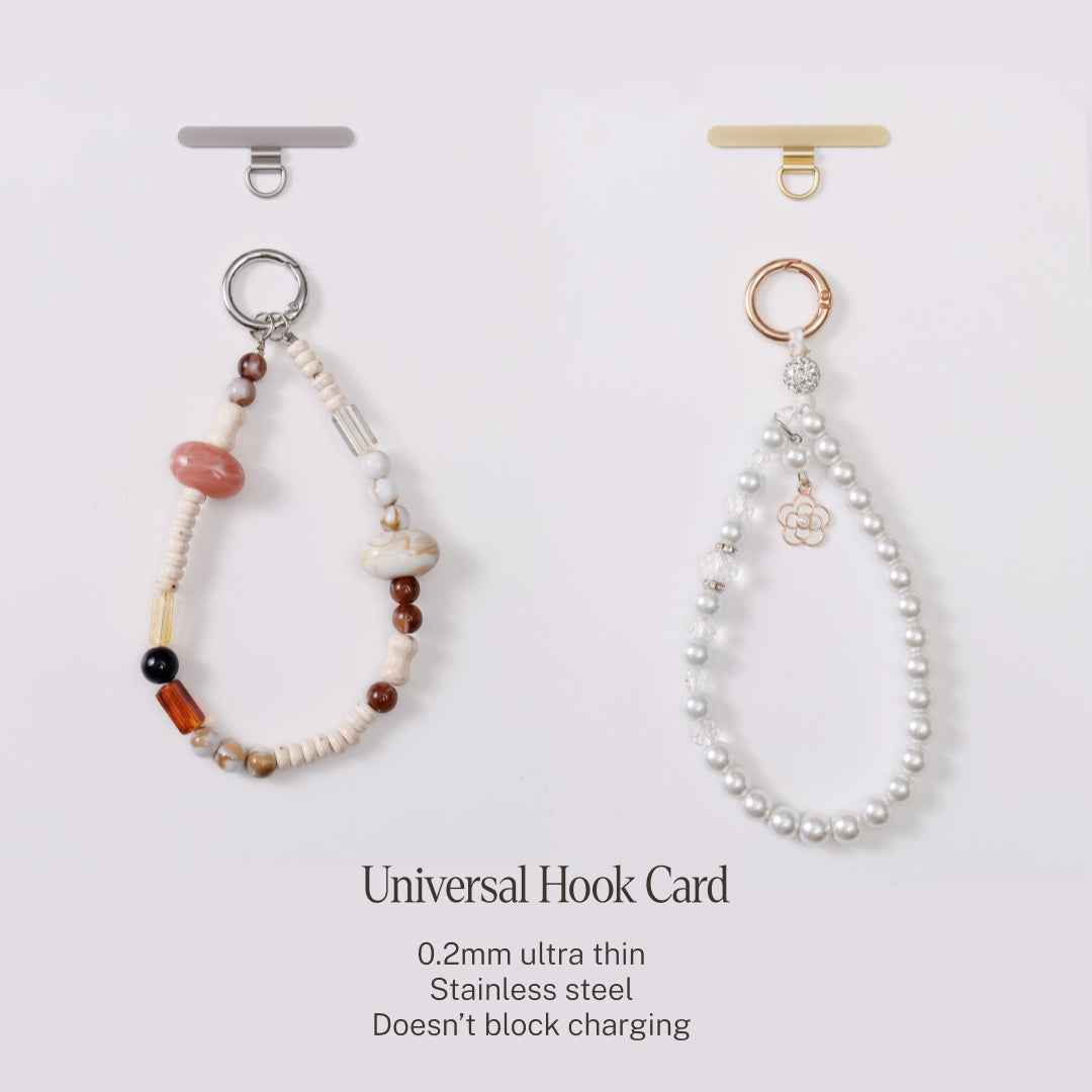 Crystal pearl phone strap