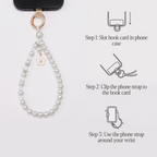 Aurora pearl phone strap