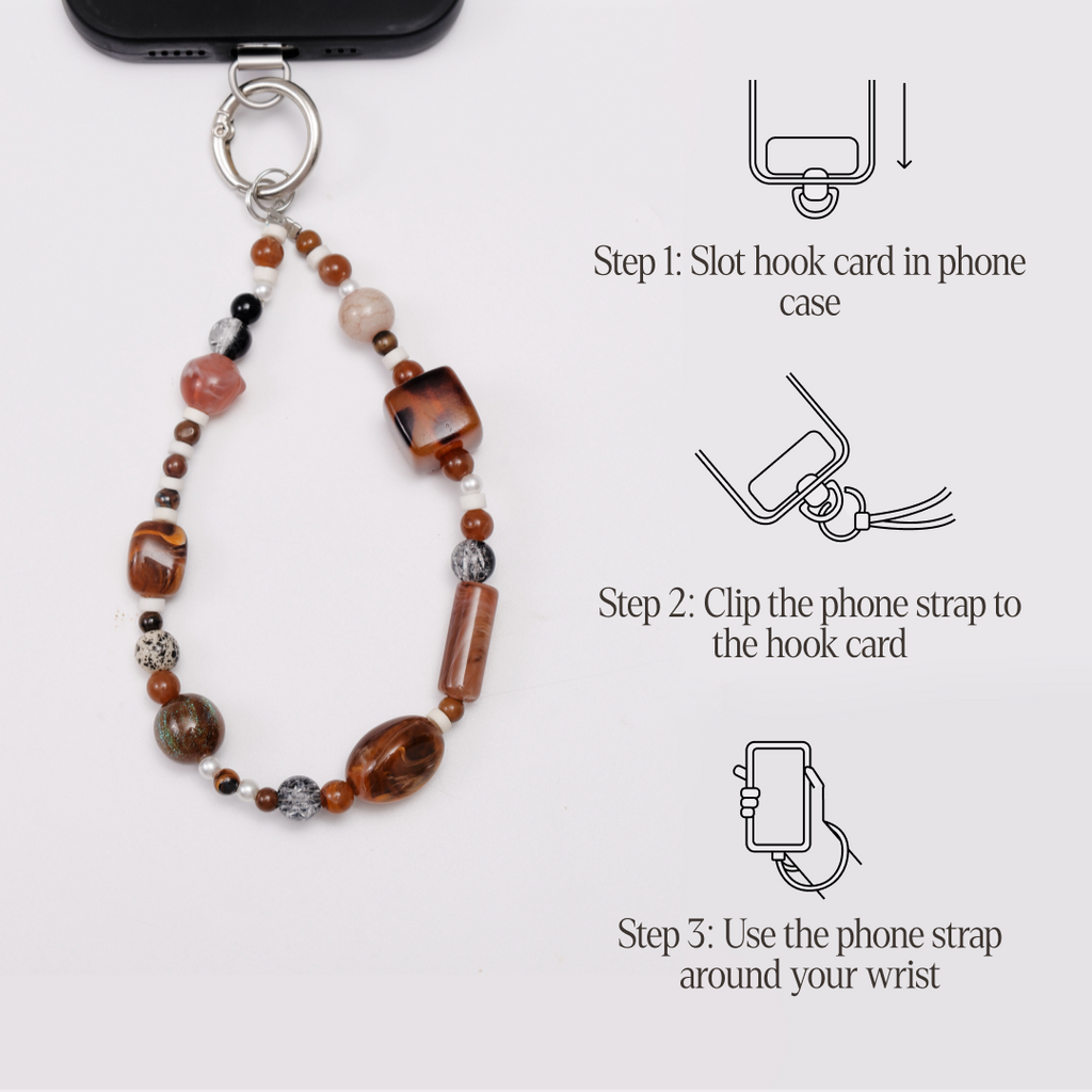 Caramel aura phone strap