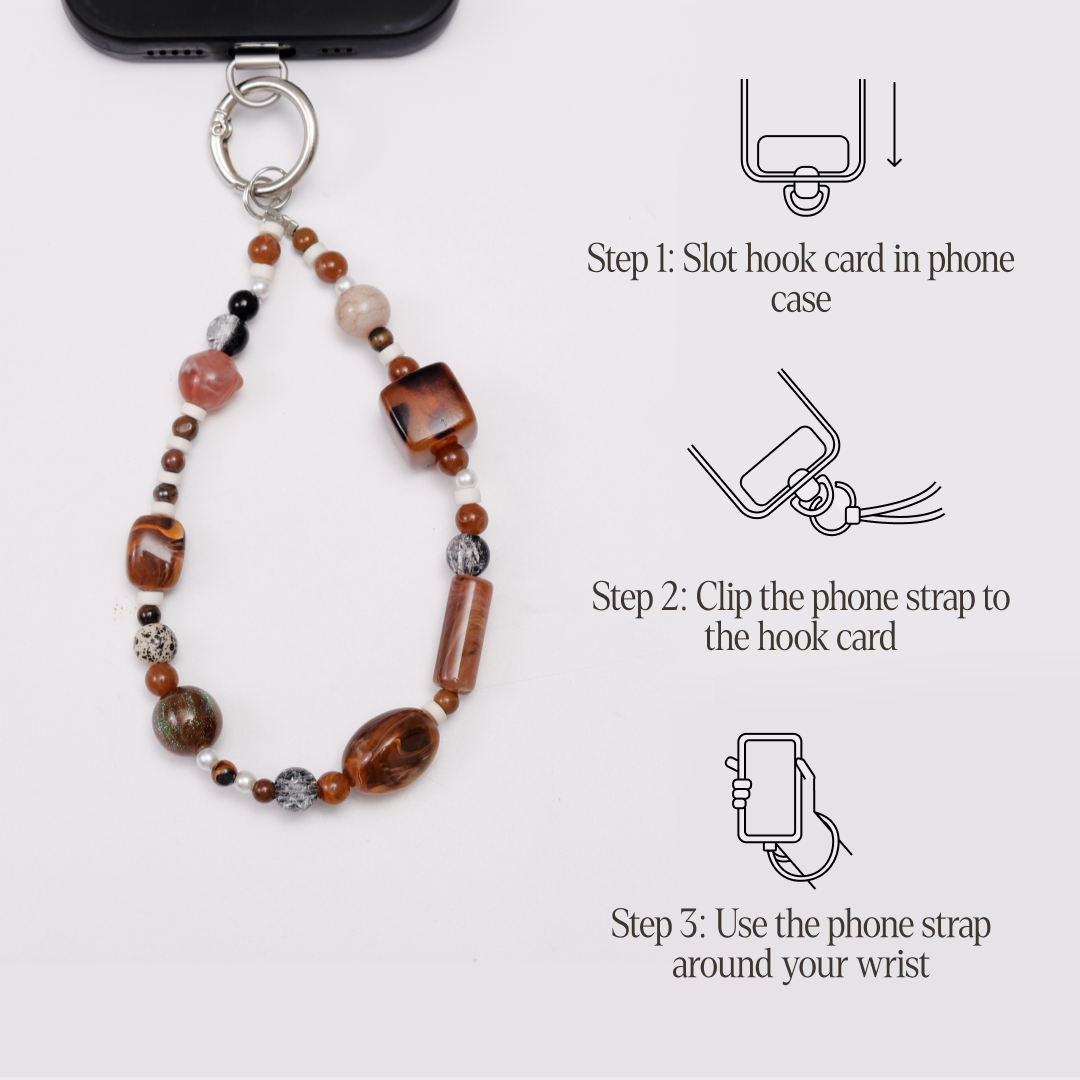 Caramel aura phone strap