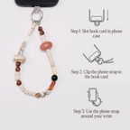 Honey bead phone strap