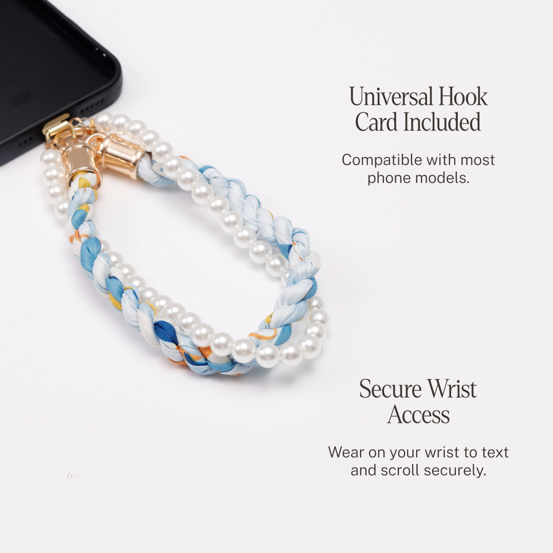 Ocean pearl phone strap