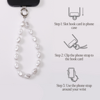 Cloud pearl phone strap