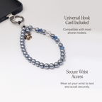 Lunar pearl phone strap