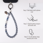 Lunar pearl phone strap