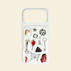 Burning Heart (Silver) - Custom charm phone case