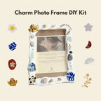 customisable diy photo frame kit with charms for handmade gift