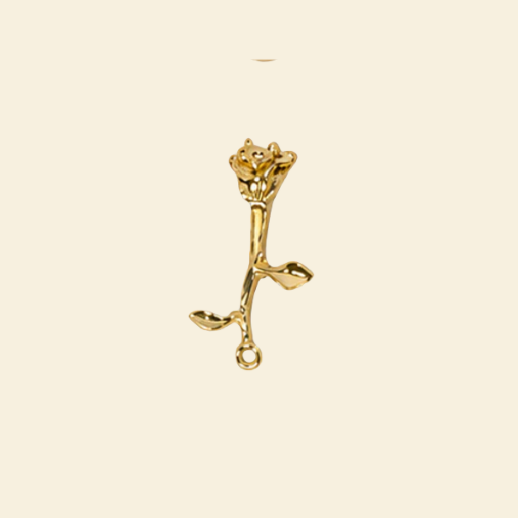 Gold Keepsake - Grande / Midi Charm #1 Long rose