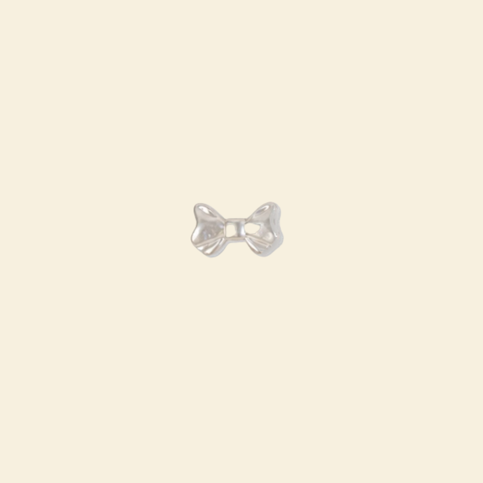 Gold Keepsake - Grande / Midi Charm #7 Mini pearl bow