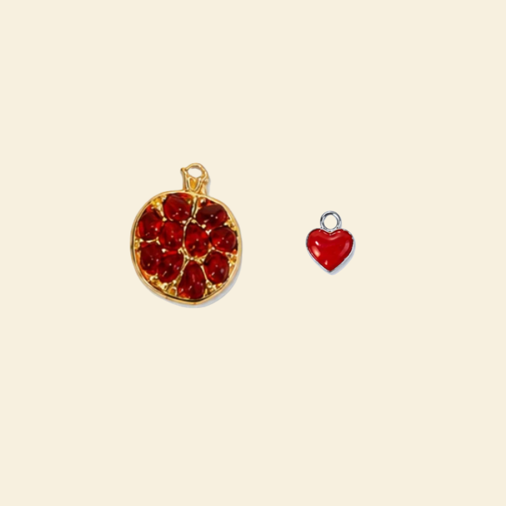 Pomegranate heart - Grande / Mini Charm