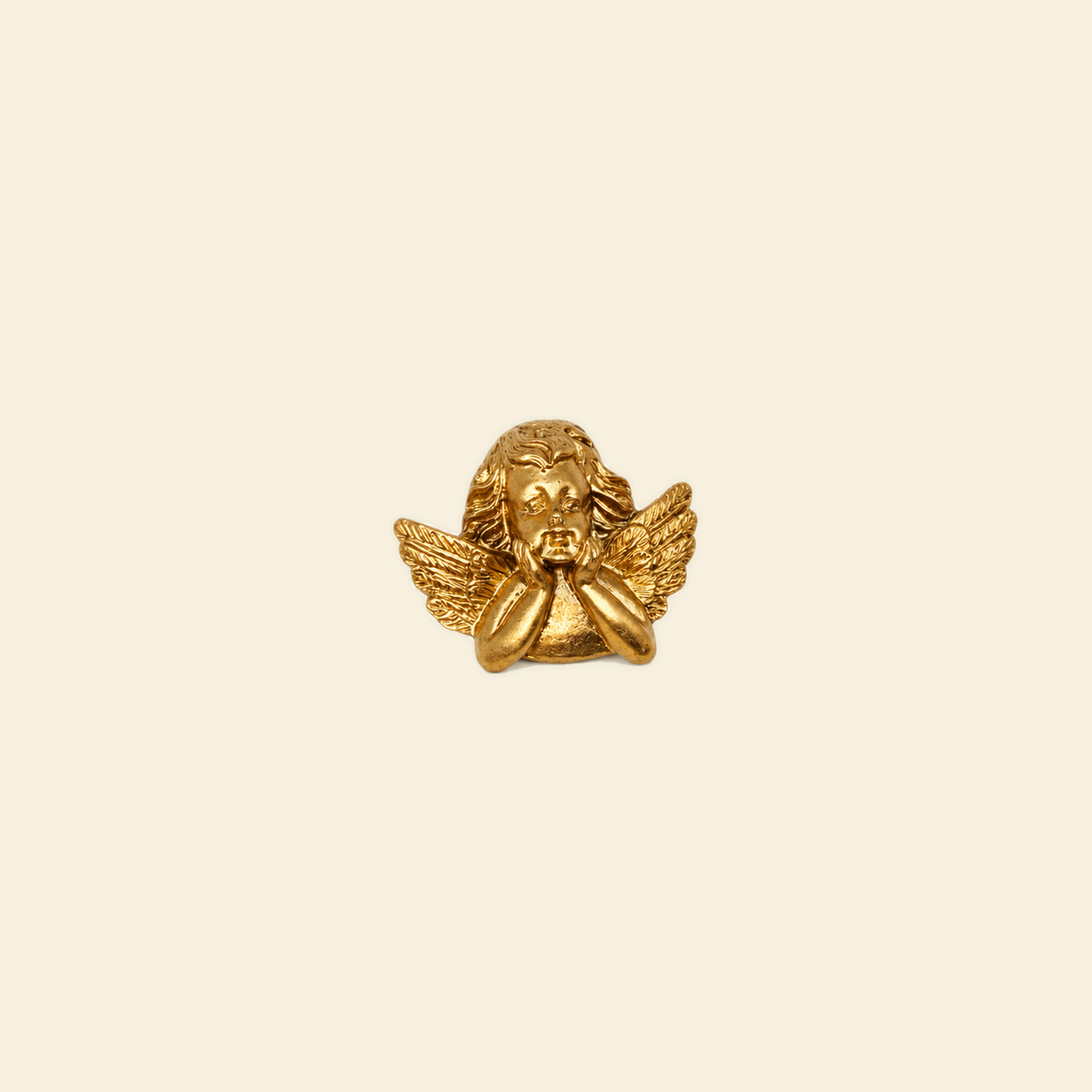 The Amor & Arrow Reliquary - Grande / Midi Charm #2 Gold Cupid (Grande)