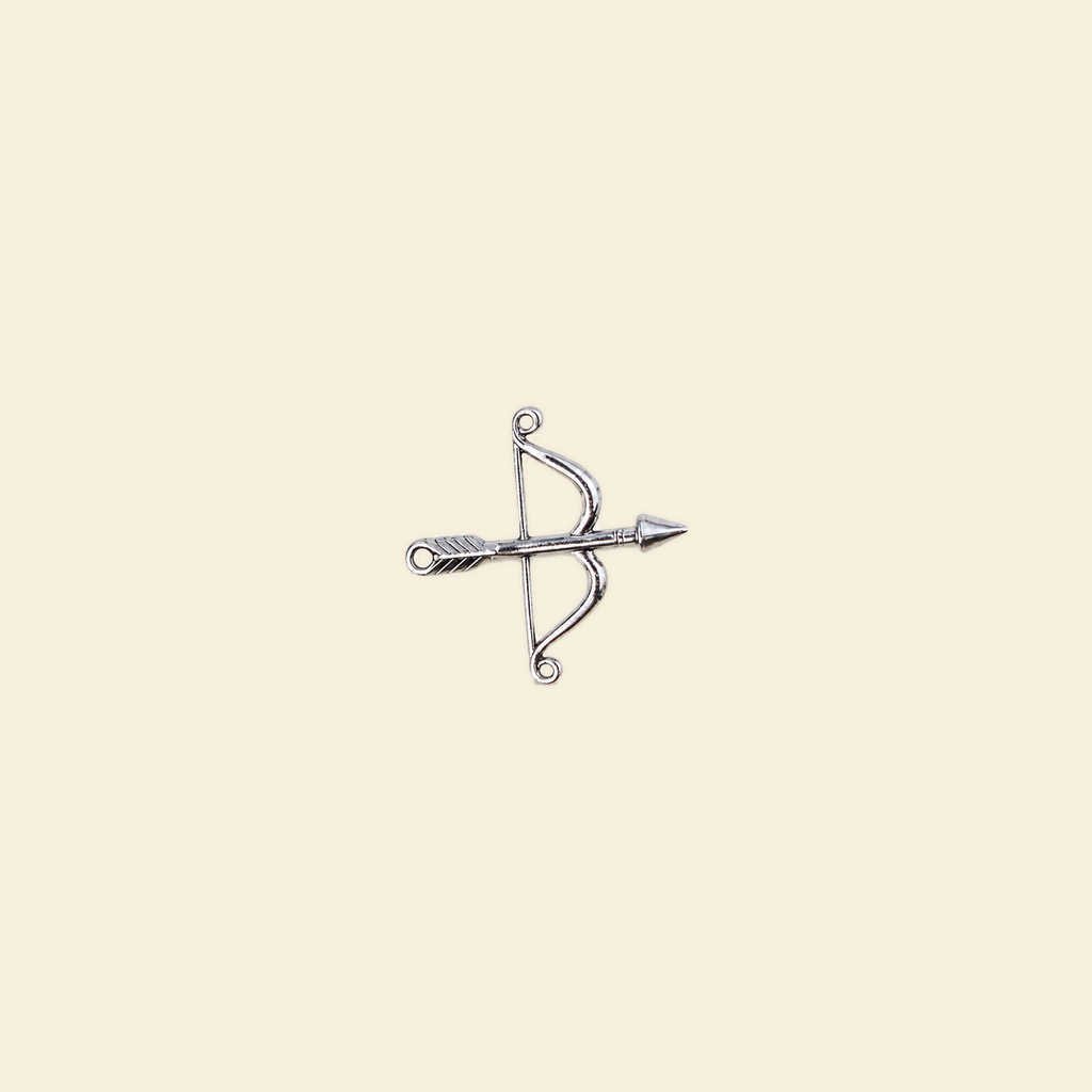The Amor & Arrow Reliquary - Grande / Midi Charm #4 Silver Bow and Arrow (Midi)
