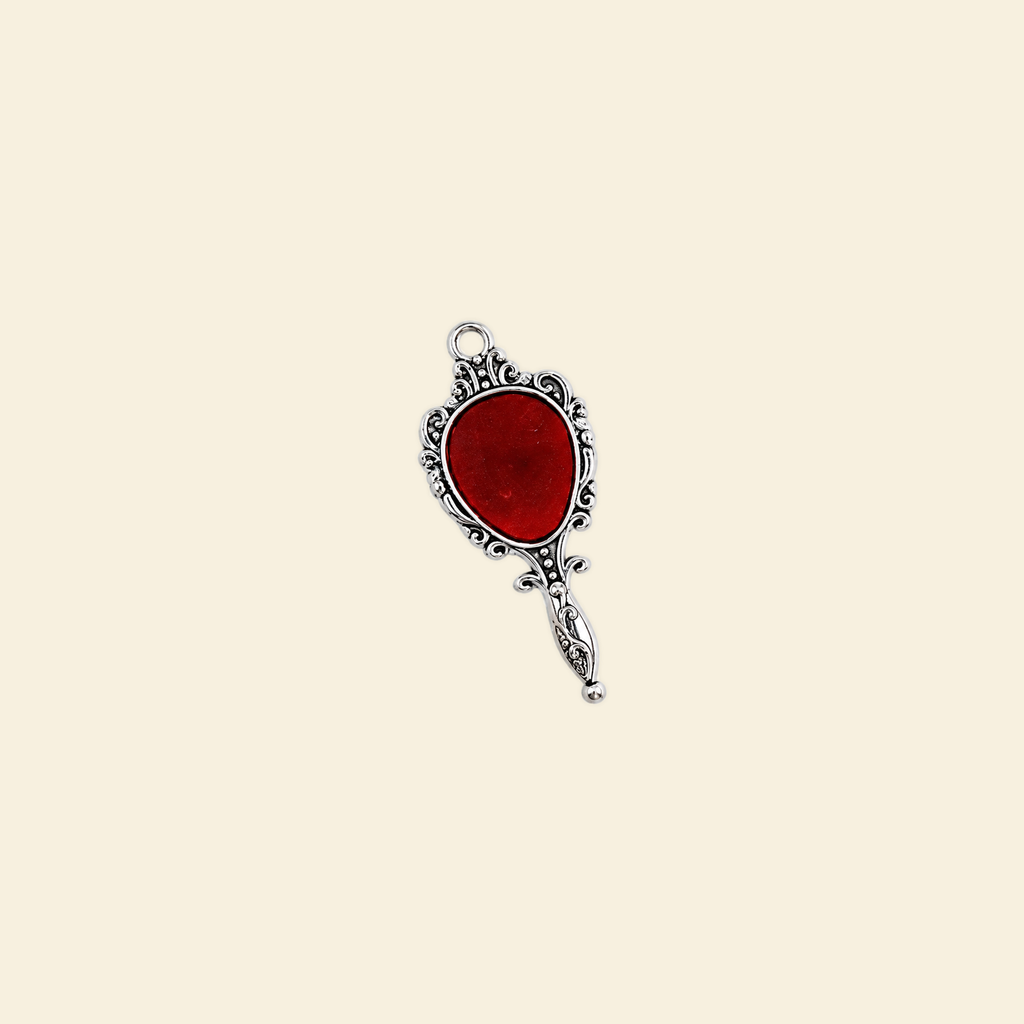 The Amulet Red - Grande / Midi Charm Silver mirror (Grande)