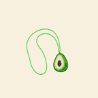 The Avocado hand-beaded bag charm