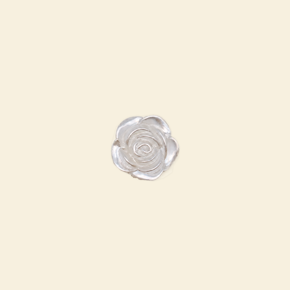 Birds of the Feather - Grande / Midi Charm #6 White rose (Midi)