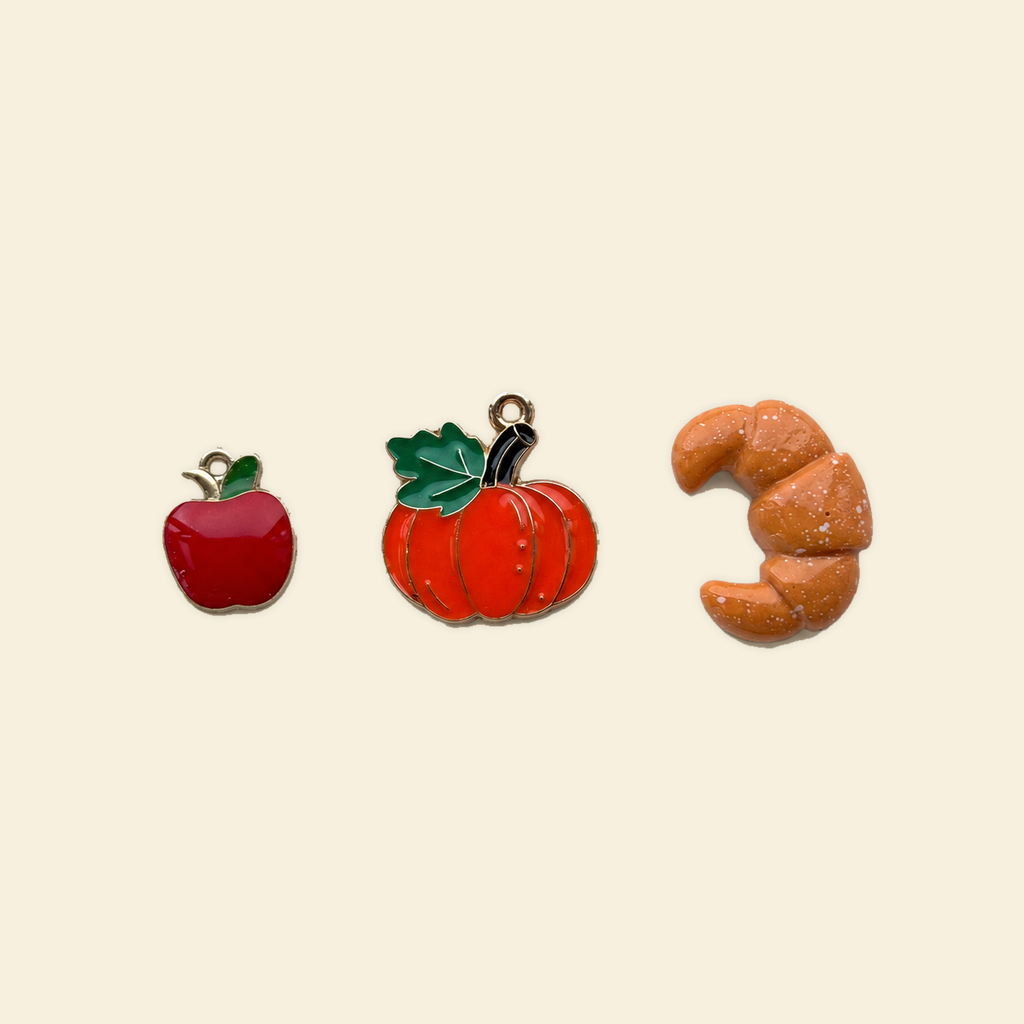 Little Harvest - Midi Charm on a solid #f7f0df background