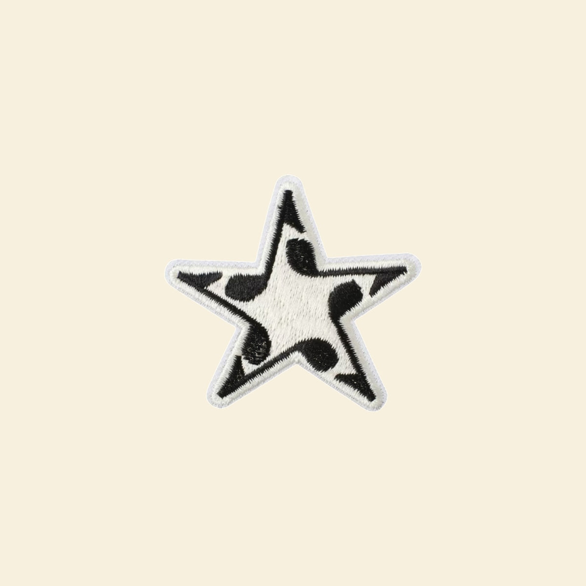 Black and White Star Patch